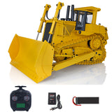JDMODEL Metal 1/14 RC Bulldozer Hydraulic DXR2 Remote Controlled D10T Tracked Dozer Model 685*356*323MM 3T Sound System