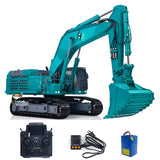 1/12 6-Way Valves Remote Control Hydraulic Excavator 395F Metal RC Digger Dual Pump Brushless Motor Light Sound System Paladin PL18EV LITE Radio