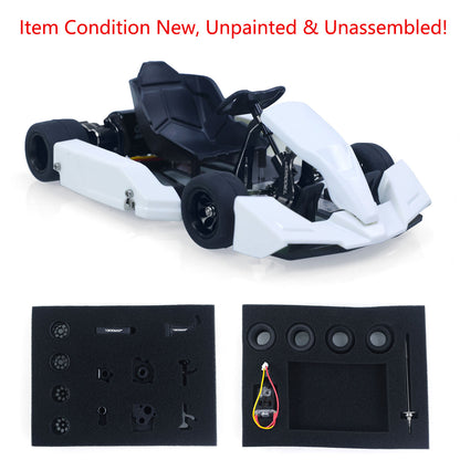 KIT JDM 298A 1/10 4x2 RC Go-Kart Unlimited DIY Model Vehicle Remote Control Electric Racing Car Motor No Battery for Adult