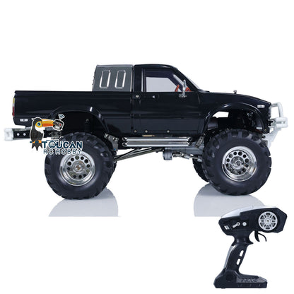 HG 1/10 RC Pickup Modell 4x4 Fernbedienung Rallye Auto Serie Fahrzeuge Racing Crawler Schwarz 2,4G RTR Motor Batterie 