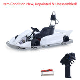 1/10 Plastic RC Go-Kart JDM 298B KIT Radio Controlled Electric Racing Car Unlimited Retrofit DIY Model for Adult Advanced Player