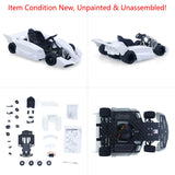 JDM 298B 1/10 Plastic RC Go-Kart DIY Model Radio Controlled Electric Racing Vehicle Unlimited Retrofit for Advanced Player