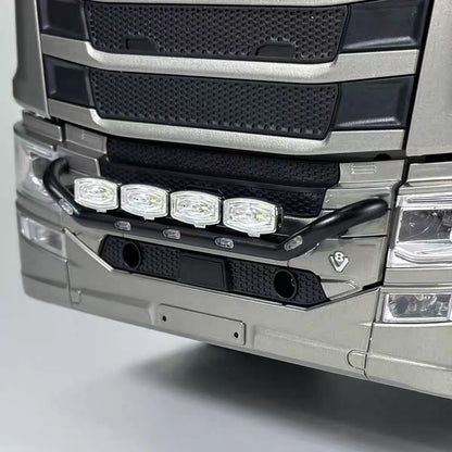 1/14 Remote Control Tractor Truck 770S Differential Locks 2Speed Gearbox 4WD RC Lorry Car for Trailer Lights Sounds