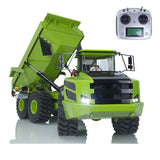 XDRC Metal 6X6 RC Hydraulic Articulated Truck 1/14 Scale Remote Control Dumper Tipper Car Model W/ Servo Motor Light Sound