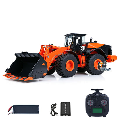 In Stock TOUCAN RC HOBBY 1/14 RC Hydraulic Loader JDM 198 Remote Control Construction Truck for ZW370 Model 2-Speed Transmission FlySky ST8 Radio CNC Machined Metal Parts