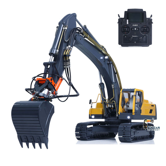 1/14 RC Hydraulic Excavator EC360 JDM V2 Upgraded Painted Digger Assembled Model with Sound & Light Systems Radio Motor Servo ESC