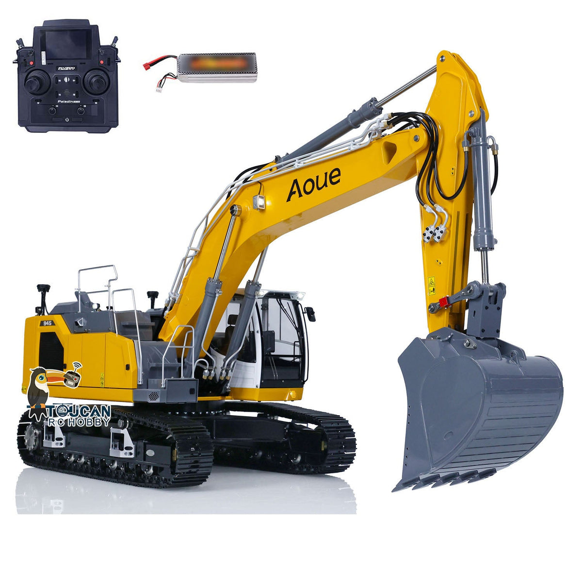TOUCAN RC HOBBY LESU 1/14 Metal Painted RC HydraulicExcavator LR945 PL18EV Lite RTR Remote Controlled Engineering Construction Vehicle