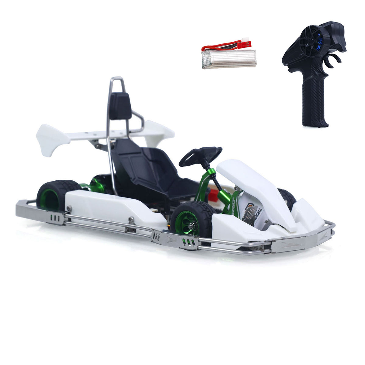 JD Model Plastic 1/10 Remote Control Racing Car 298A KIT 4*2 RC Go Kart Model Servo Radio Gifts for Adults No Light Sound System