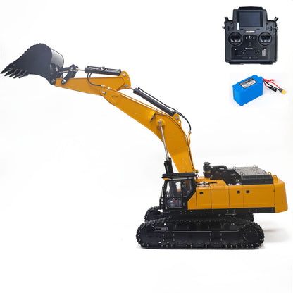 Kabolite K980 1/14 Hydraulischer RC-Bagger SY980H Giant PL18 Lite Funkgesteuerter Bagger Metall Manueller Schnellwechsler Elektrischer Hammeraufreißer 