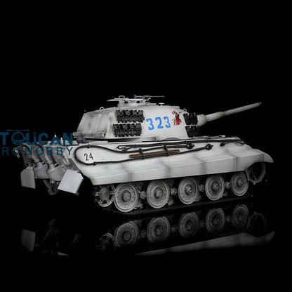 Henglong 1/16 TK7.0 Plastic German King Tiger RTR RC Tank Model 3888A Sound Light Smoke BB Infrared Combat Metal Barrel