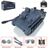 2.4G Henglong 1/16 Scale TK7.0 Upgraded BB IR German Stug III RTR RC Model Tank 3868 W/ Metal Tracks Sprockets Idlers Smoke Sound