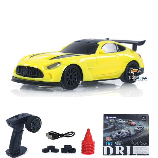 TOUCAN RC HOBBY 4310G RC Drift Car Ready to Run Motor ESC Servo Gyroscope LED Lights Battery Indoor Outdoor Racing Mini Car Gift for Adults