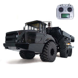 XDRC 1/14 6X6 Remote Control Dumper Car RC Hydraulic Articulated Truck Model With Servo Motor Sound Light Hydraulic System