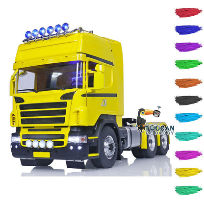 TOUCAN RC HOBBY  1/14 RC Tractor Truck DIY 6x6 Remote Control Cars Painted Model Sound Light
