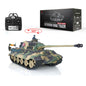 Henglong 1/16 TK7.0 Plastic German King Tiger RTR RC Tank 3888A with 360 Degrees Turret Barrel Recoil Infrared Combat BB Metal Barrel Steel Gearbox