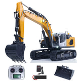 1/14 Hydraulic RC Metal Excavator Ready to Run for Model 945 Remote Control Trucks With Light Rotating Light Hydraulic System