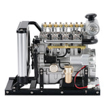 TECHING Mini Diesel Four-cylinder Mechanical Engine Metal Assembled Engine Model Decorative Display KIT Unassembled