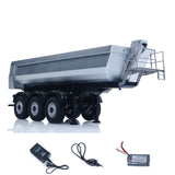 Kabolite 1/14 Metal Remote Control 3Axles Electric Lifting Semi Trailer Dumper for RC Tractor Truck SC 770S 100 Battery Charger