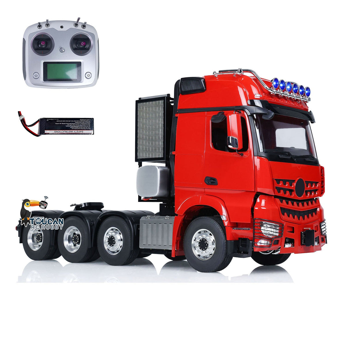 TOUCAN RC HOBBY  Metal Differential Lock Axles 3Speed Gearbox 8X8 1:14 RC Tractor Truck 3363 Radio Control Lorry Cars
