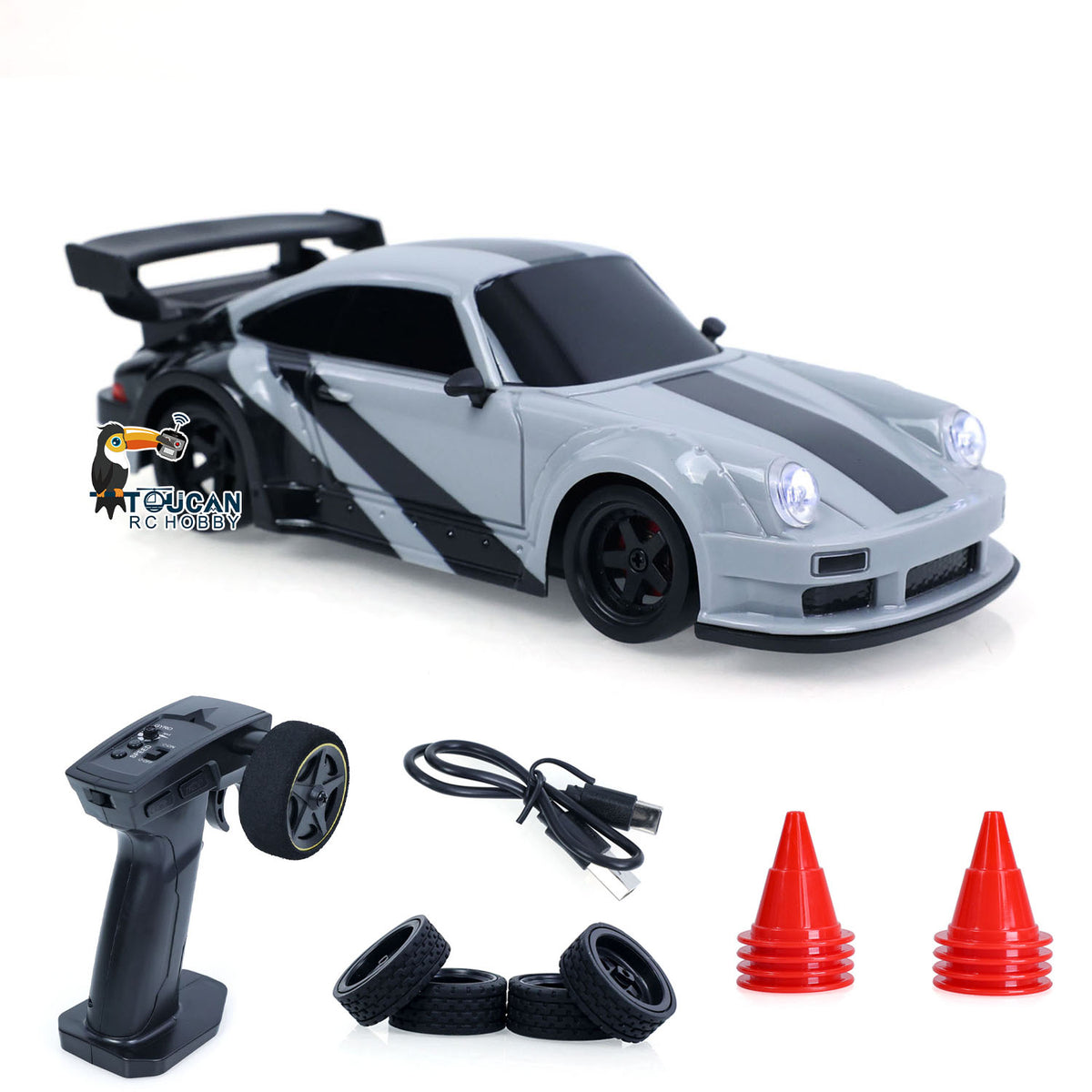 TOUCAN RC HOBBY 25KM/H High Speed 4x4 Plastic JIABAILE 1/36 RC Drift Car 3613 Gyroscope CNC C-hubs Indoor Outdoor Mini Racing Vehicle Battery Radio