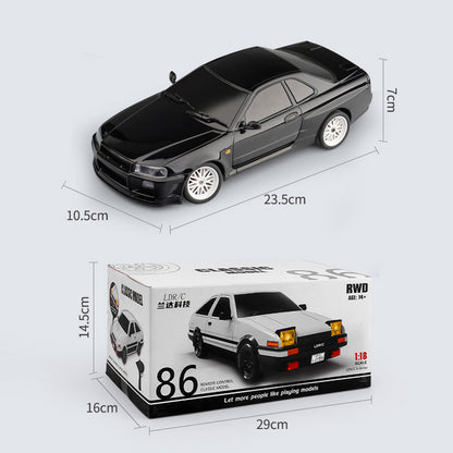 TOUCAN RC HOBBY LDRC A99 1/18 RWD RC Car Drift Car Remote Control Racing Vehicles Model Lights With Simulated Metal Shell Nylon Drive Shaft Chassis
