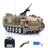 TD 1/16 RC Tank M2412-C M113A2 APC Infrared Turret Rotary 360 Degree Remote Control Electric Military Vehicle Metal Wheels