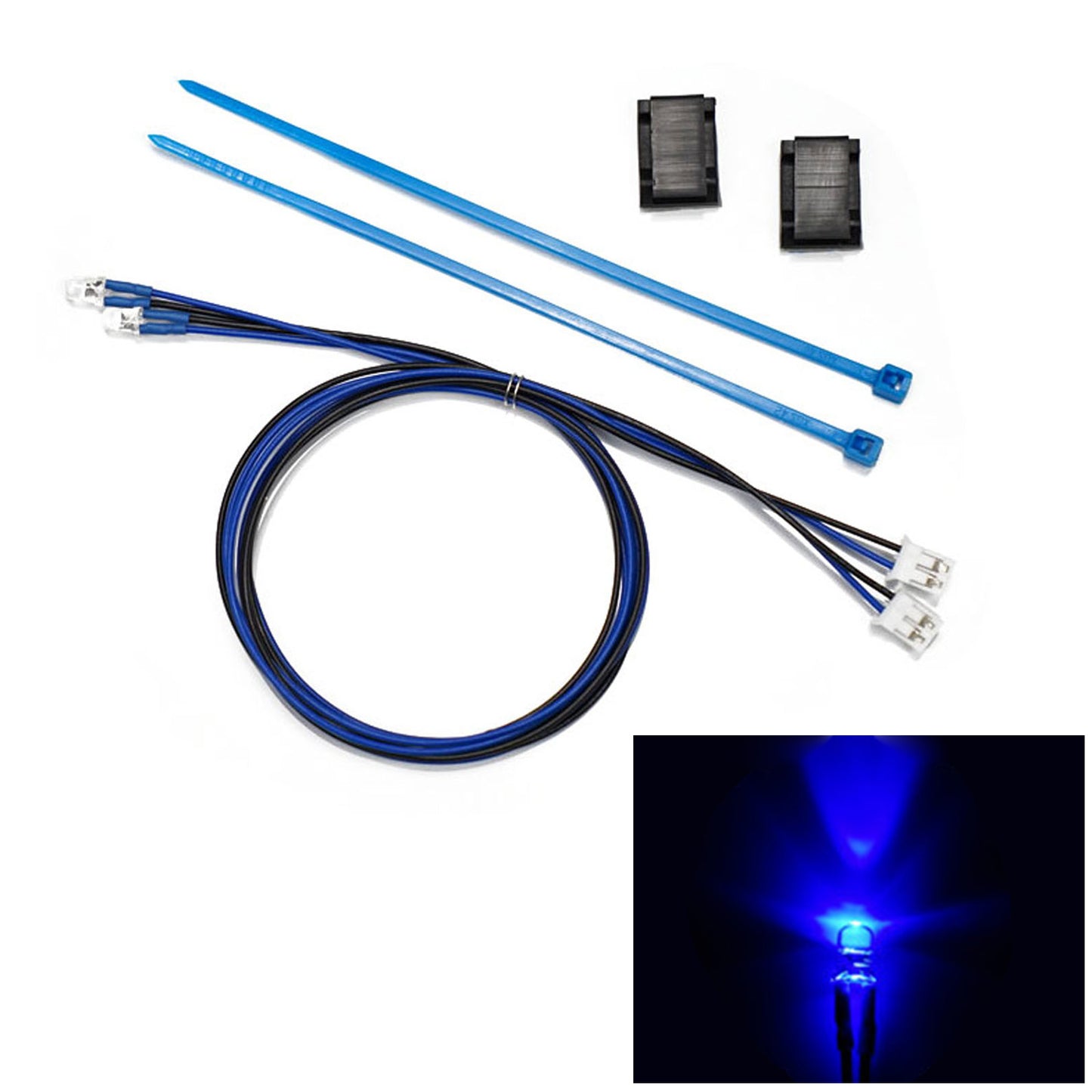 3mm Kunststoff LED-Licht Warnlampe Perle 2,3 V-3 V für DIY TAMIYA 1/14 RC Traktor LKW Lader Crawler Off Road Auto Modell Spielzeug Teil