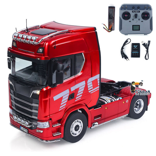TOUCAN RC HOBBY 1/14 KABOLITE 100 4X2 Remote Control Tractor Truck 770S RC Construction Vehicle RTR Model Light System 2Speed Transmission Differential Locks