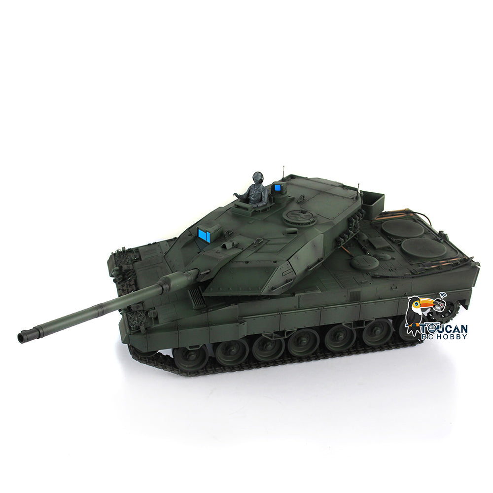 IN Stock Henglong 1/16 TK7.0 Plastic 3889 Leopard2A6 RTR RC Tank 360 Degrees Turret BB Infrared Combat Smoke Sound Light Metal Barrel
