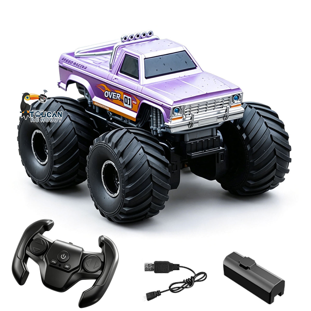 TOUCAN RC HOBBY JJRC 1/20 4WD Plastic Radio Control Off Road Vehicle Q245 Remote Control Waterproof Stunt Car All Terrain Amphibious Vehicle