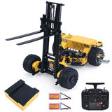 Super Frog Metal 1/14 Remote Control Hydraulic Truck Mounted Forklift BM214 5 Way Valves Light System Sound Frsky X14 Radio