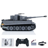 IN STOCK Taigen 1/24 RC Battle Tank Tiger I Remote Control Military Tanks Armored Panzer Infrared Combat USB Assembled Painted 217 007