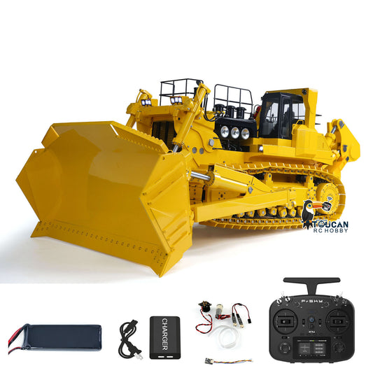 Metall JDMODEL 1/14 RC Hydraulische Bulldozer 575 Riesige Planierraupe Smog Schwere Maschine Frsky X14 Radio Batterie RTR Mix Kontrolliert Licht Ton Rauch