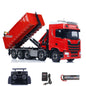Toucanhobby 770S 1/14 5 Axles Metal RC Hydraulic Roll 0n Off Dumper Rear Axle Lifting 9-Way Reversing Valve for Model Enthusiasts