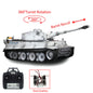 Henglong 1/16 TK7.0 German Tiger I RTR RC Tank 3818 with Barrel Recoil 360 Degrees Turret BB IR Smoke Metal Tracks Sprockets Idlers Road Wheels