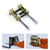 Metal Manual Quick Coupler Fork for JDModel JDM-198 ZW370 RC Hydraulic Loader Model DIY Radio Controlled Construction Vehicle