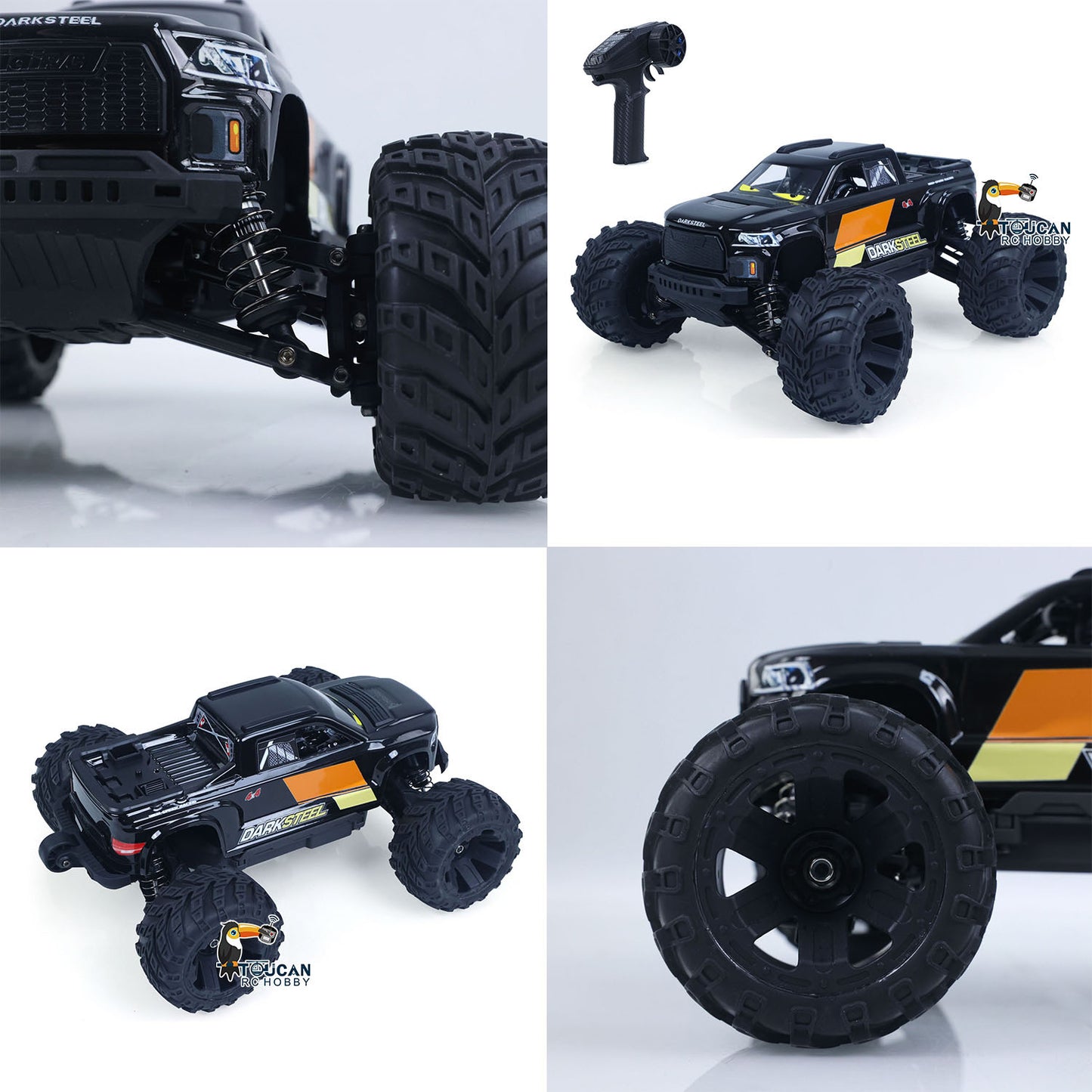 Neu UdiRC 1/16 Fernbedienung Geländewagen Modell UD1610S 4WD RC Monster Truck High Speed Brushless Motor ESC Spielzeugauto Geschenk