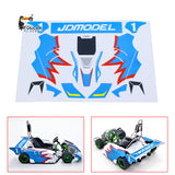 Kart Sticker Set 298B4 for JDM 298B 1/10 Semi Metal 4x2 Remote Control Racing Car Durable Decoration Unlimited Retrofit Model
