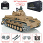 Henglong 1/16 TK7.0 Promotion German Panzer IV F 3858 RTR RC Tank 360 Degrees Turret Smoke IR BB Metal Barrel Sprockets Idlers Wheels Tracks Gearbox