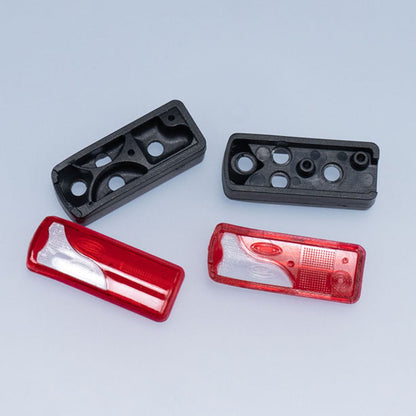 LED 5V Kunststoff Rücklicht Rückleuchte für 1/14 DIY TAMIYA Fernbedienung Traktor Lkw Modell MAN Anhänger Kipper Auto Zubehör