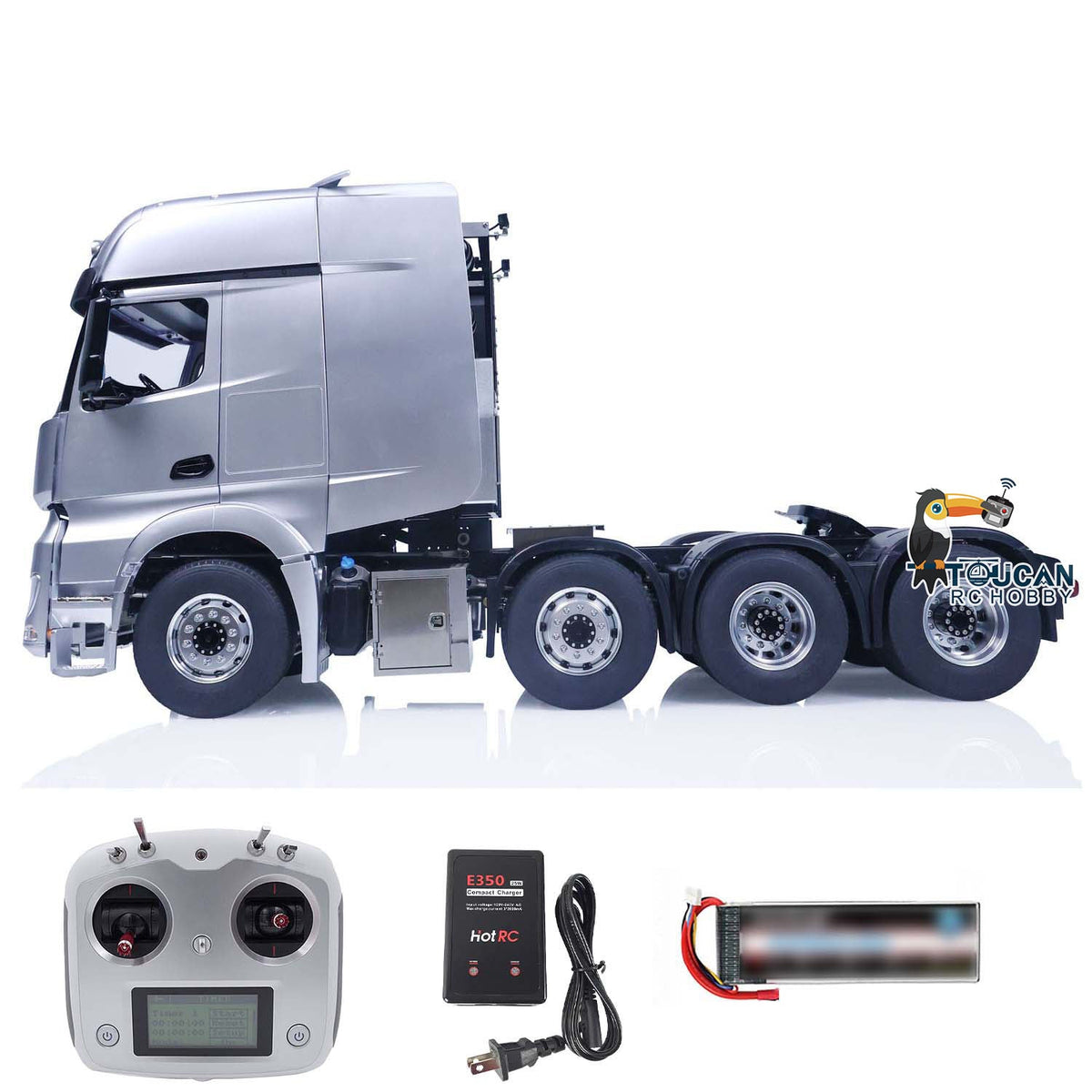 TOUCAN RC HOBBY  1/14 8x8 RC Tractor Truck Metal Chassis High-Quality DIY Remote Control Car