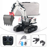 1/14 HUINA RC Metal Excavator Model Toys 1594 Radio Control Digger Light Sound Battery