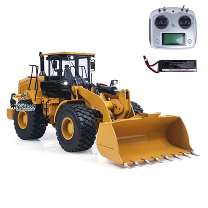 TOUCAN RC HOBBY 1/12 Metal Remote Control Hydraulic Loader DIM C950 2Speed Grarbox 5CH Valve RC Heavy Machine Model Hobbywing Brushed ESC