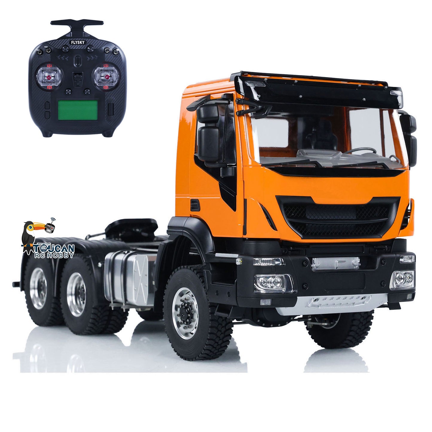 1/14 6x6 RC Sattelzugmaschine 2-Gang-Getriebe Funkfernsteuerung Auto Sounds Lichter