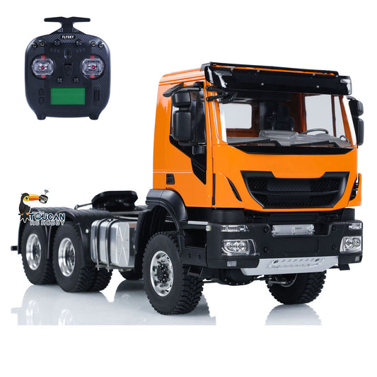 1/14 6x6 RC Sattelzugmaschine 2-Gang-Getriebe Funkfernsteuerung Auto Sounds Lichter