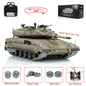 Henglong 1/16 TK7.0 IDF Merkava MK IV 3958 RTR RC Tank with Barrel Recoil BB Smoke Metal Tracks Idlers Sprockets Wheels Gearbox