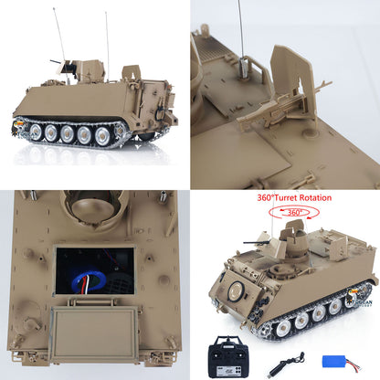 TOUCAN RC HOBBY Fast Free Shipping TD 1/16 RC Tank M2412-B M113A1 ACAV 360 Degree Turret Rotation Infrared System Metal Tracks Wheels Gearbox Smoke Unit Radio Control Military Model