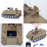 Fast Free Shipping TD 1/16 RC Tank M2412-B M113A1 ACAV 360 Degree Turret Rotation Infrared System Metal Tracks Wheels Gearbox Smoke Unit Radio Control Military Model