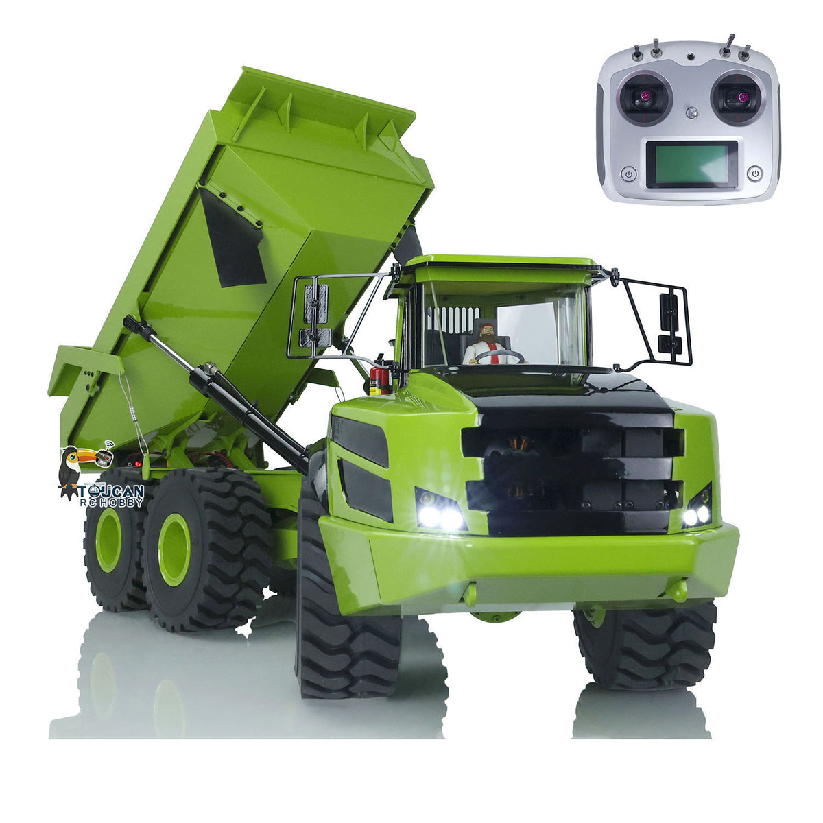 XDRC-ArticulatedTruck-PNP 1/14 Metal RC Hydraulic Articulated Truck 6x6 Brushless Power PNP w/Radio