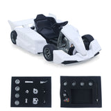 JDM 298B 1/10 Plastic RC Go-Kart DIY Model Radio Controlled Electric Racing Vehicle Unlimited Retrofit for Advanced Player